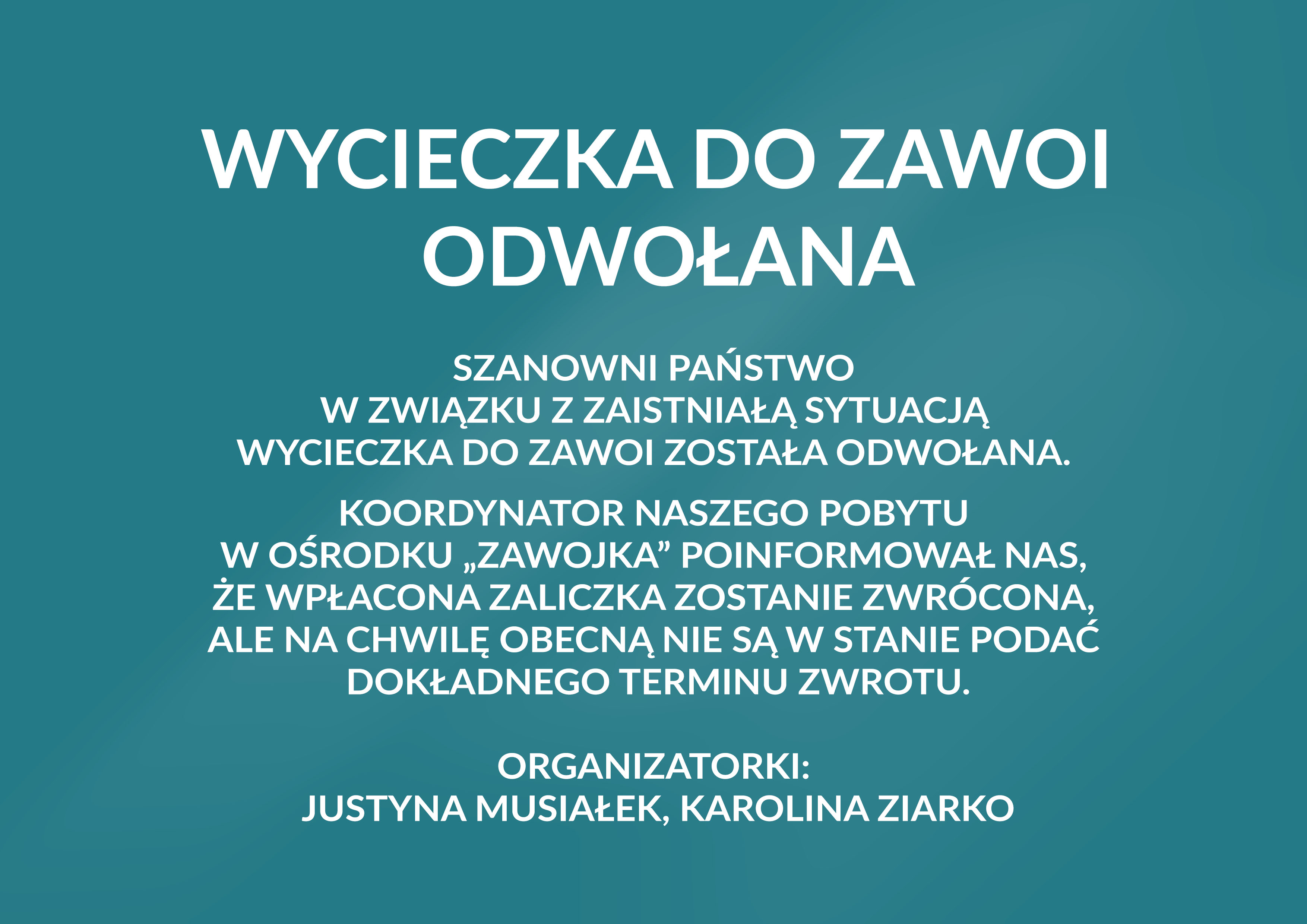 Informacja zawoja