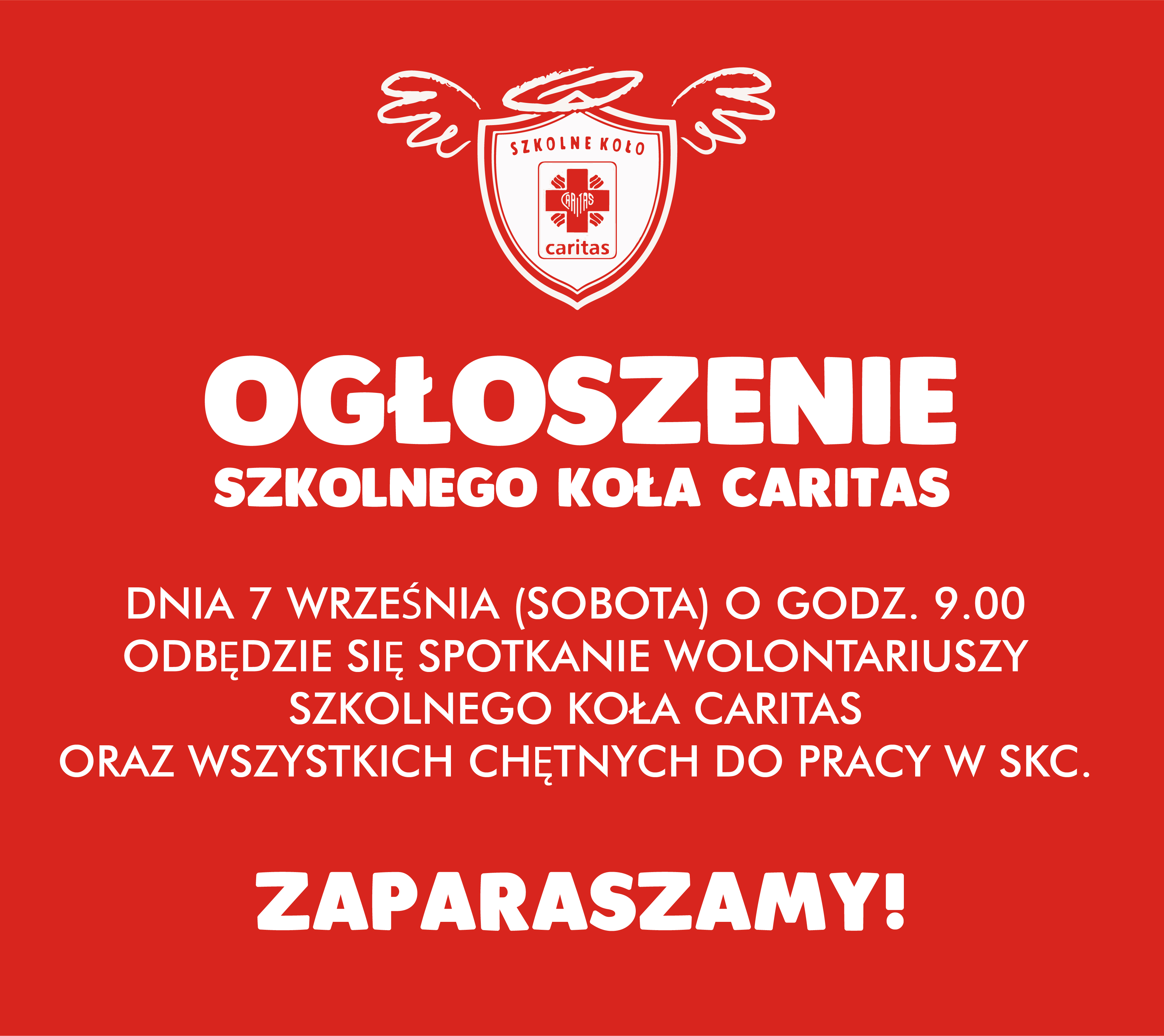 OGLOSZENIE SKC zebranie 09 2019